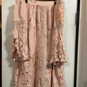 Altar'd State Floral Ruffle Mini Dress